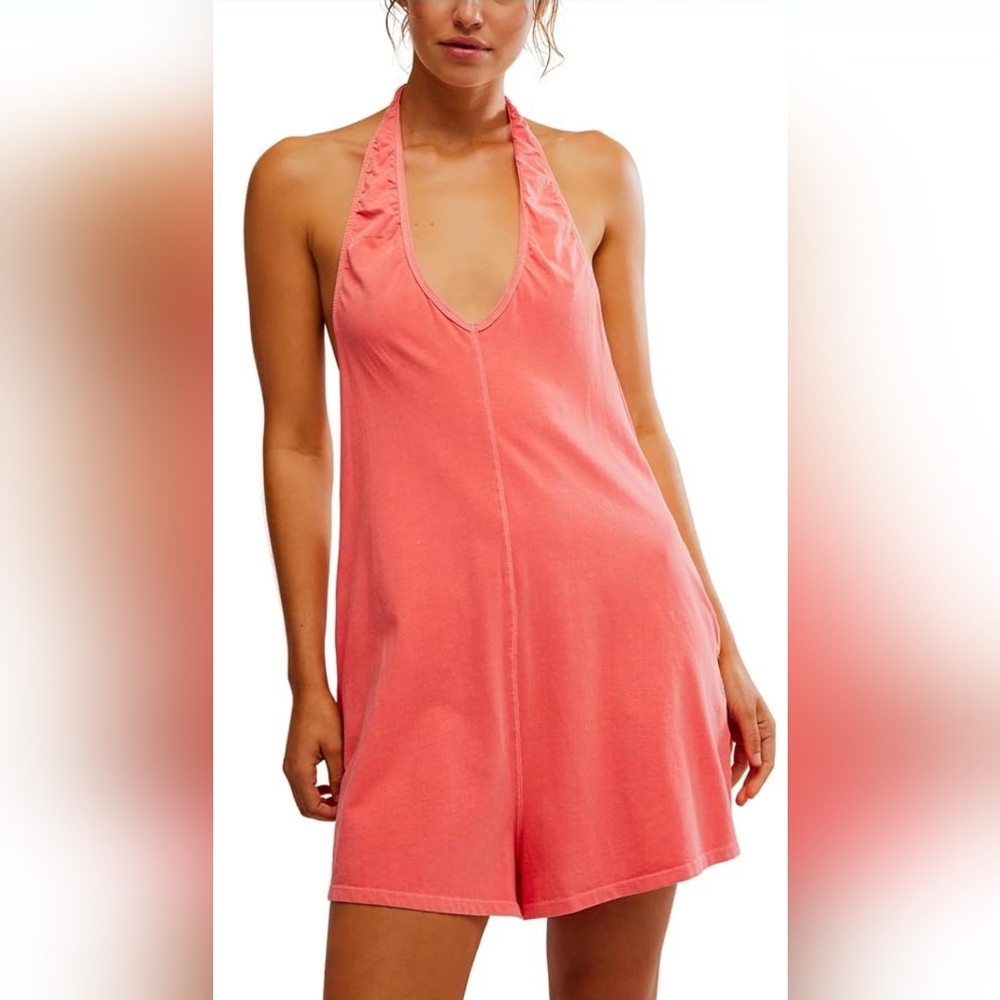 ✨️FP Movement by Free People Hibiscus Halter Romper – Size L – SOLD OUT - NWT✨️